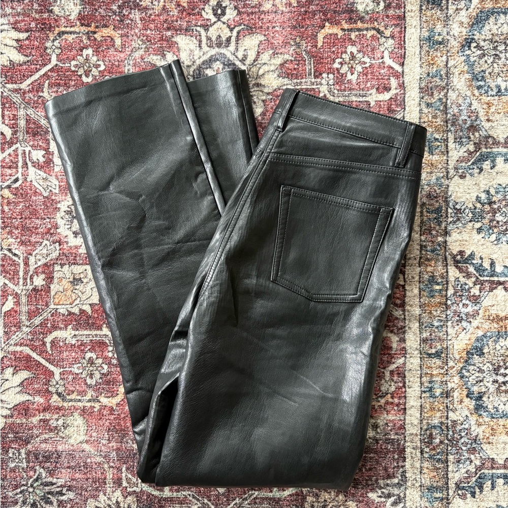 Wilfred Black Leather Pants
